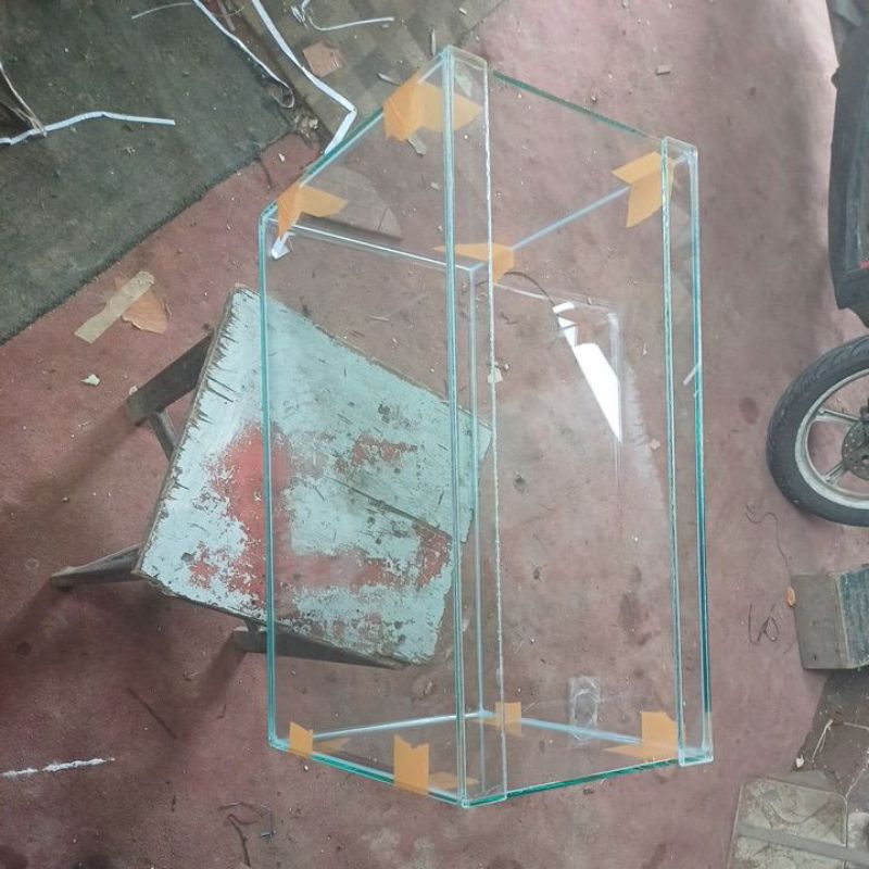 aquarium kaca 50x25x30 full 5mm