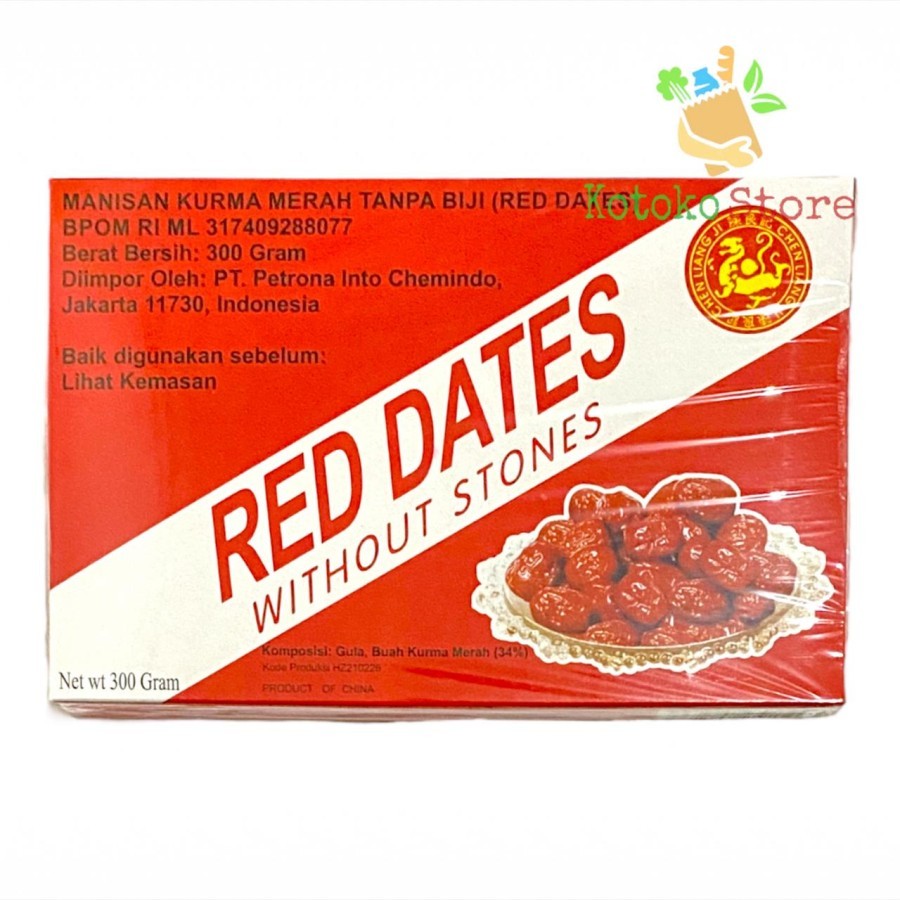 

Red Date Without Stones / Angco Merah / Manisan Kurma Merah 300gr