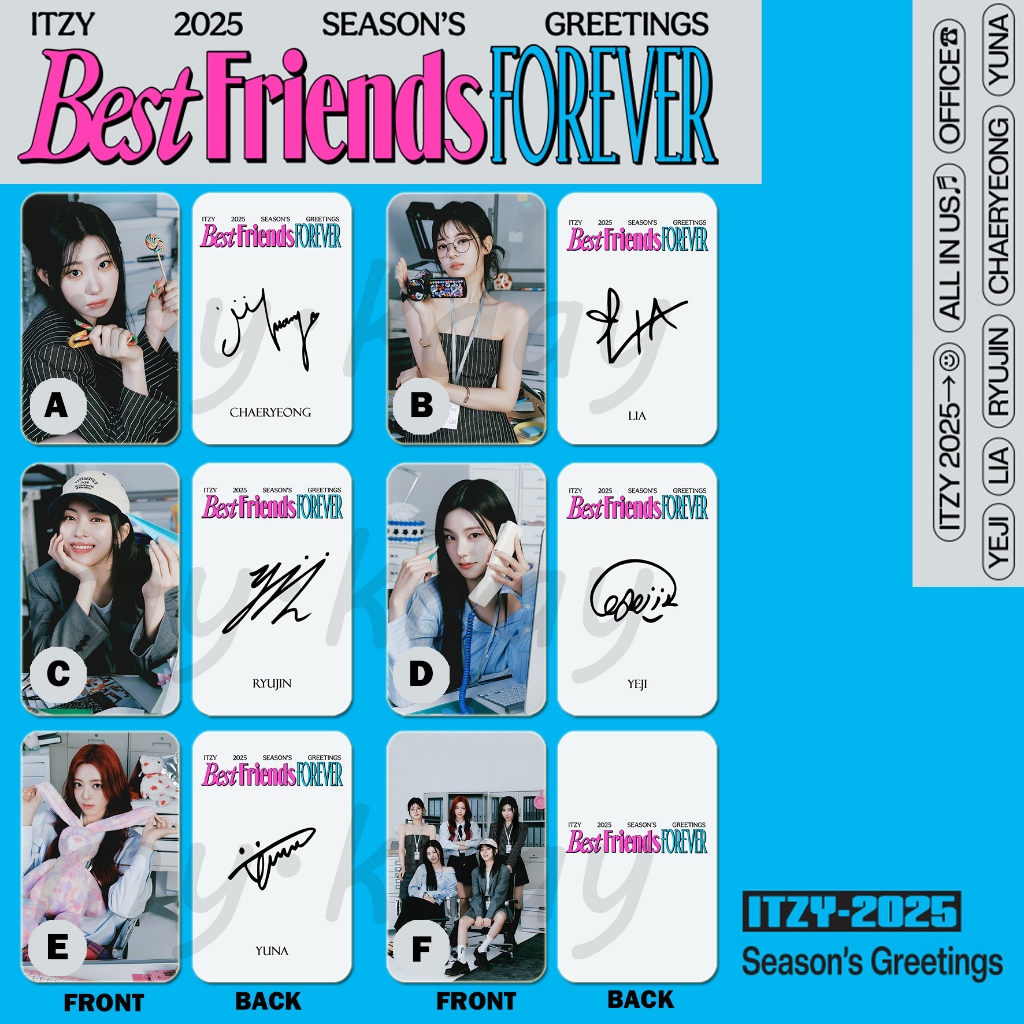 PC-1848, Unofficial Photocard ITZY 2025 Season's Greetings 2 sisi