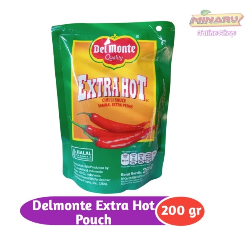 

Saos Delmonte Extra Hot Pouch 200gr Extra Pedas Delmonte Pouch Extra Hot 200 gram