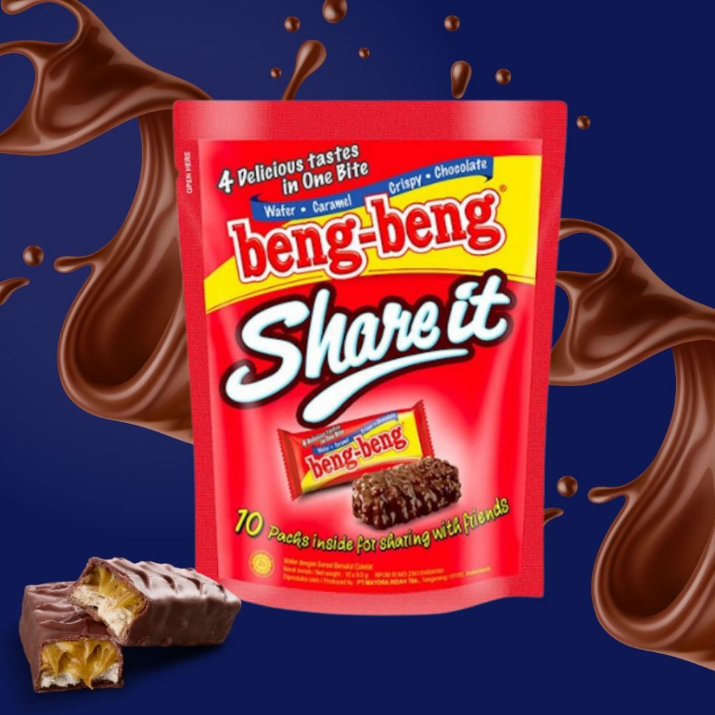 

Beng Beng Share It - Kemasan Traveling - Praktis - Wafer Coklat Dengan Caramel