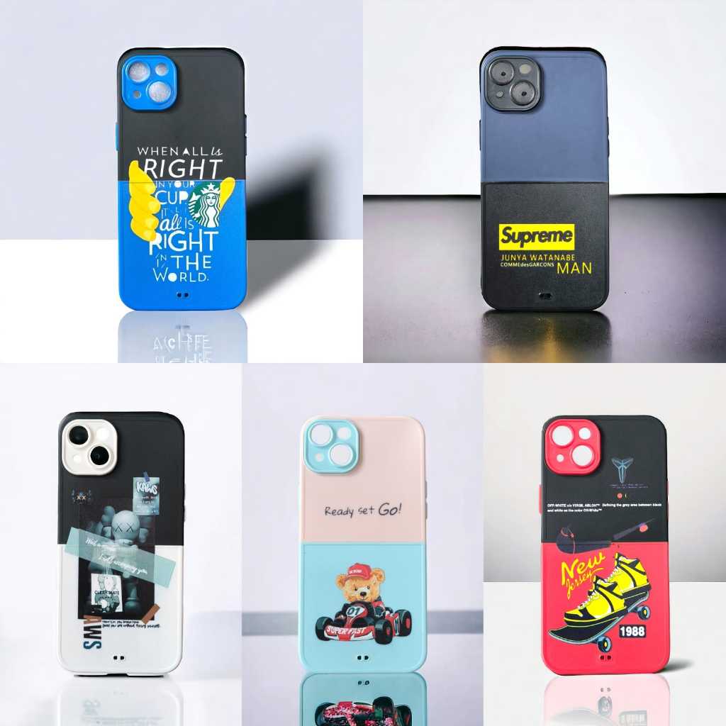 [ XIAOMI REDMI A1 | A2 | 9A | 10C | 10 4G ] PREMIUM CASE GRADIENT CORAK FILA SUPREME KAWS HARDCASE S