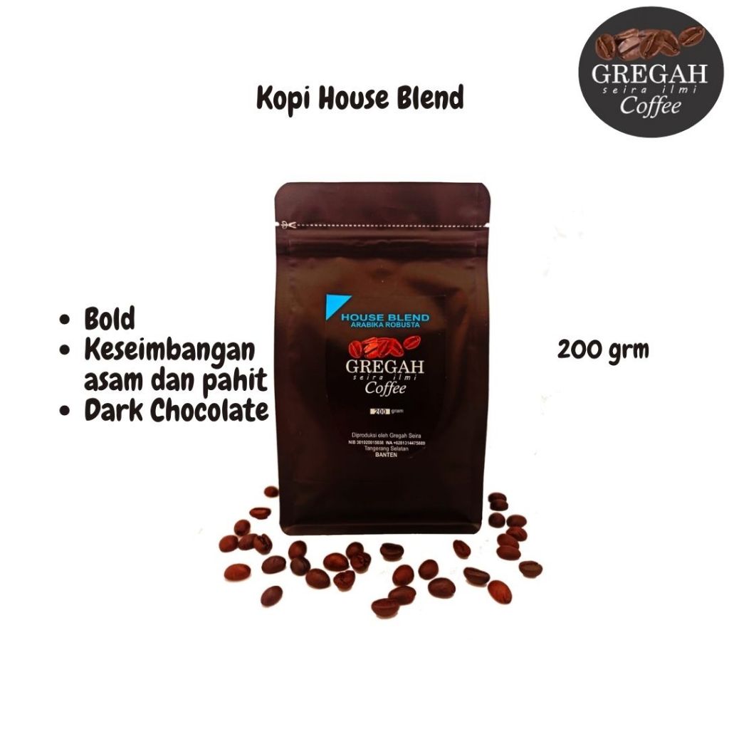 

Gregah Coffee Kopi House Blend 200 Gram