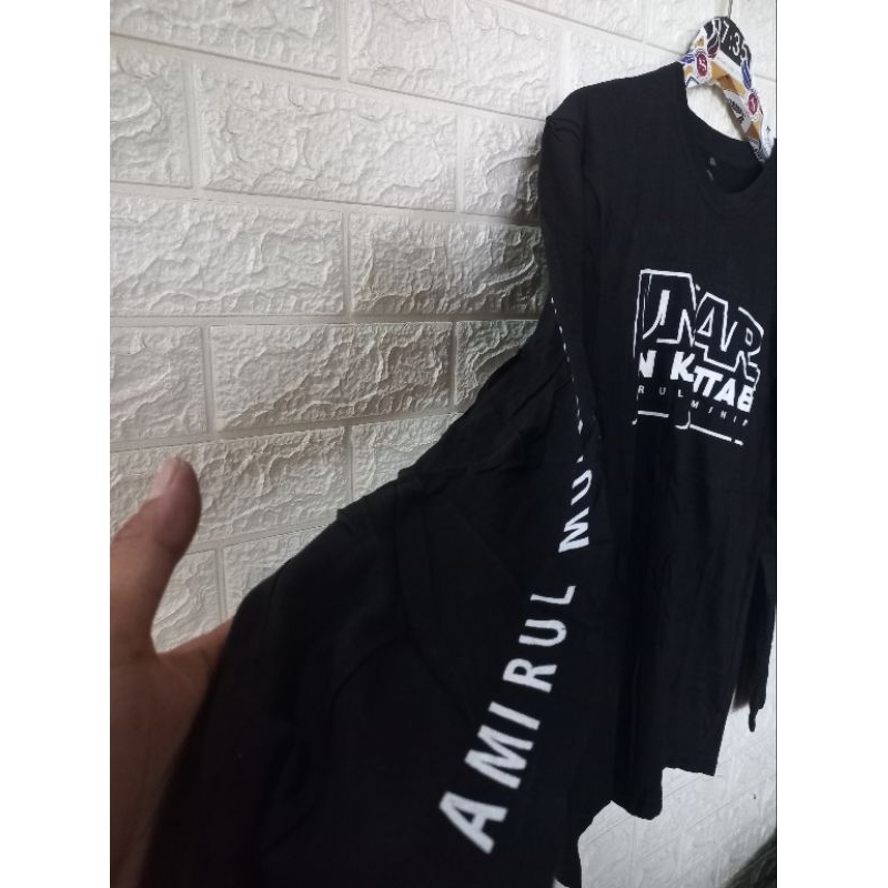 Kaos Panjang/Kaos Khalifah/Kaos Umar/Baju Hijrah/Kaos Hijrah Lengan Panjang Real Pict FREE STICKER C