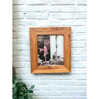 pigura jati tua 8R,10R A4 lebar kayu 5cm aesthetic