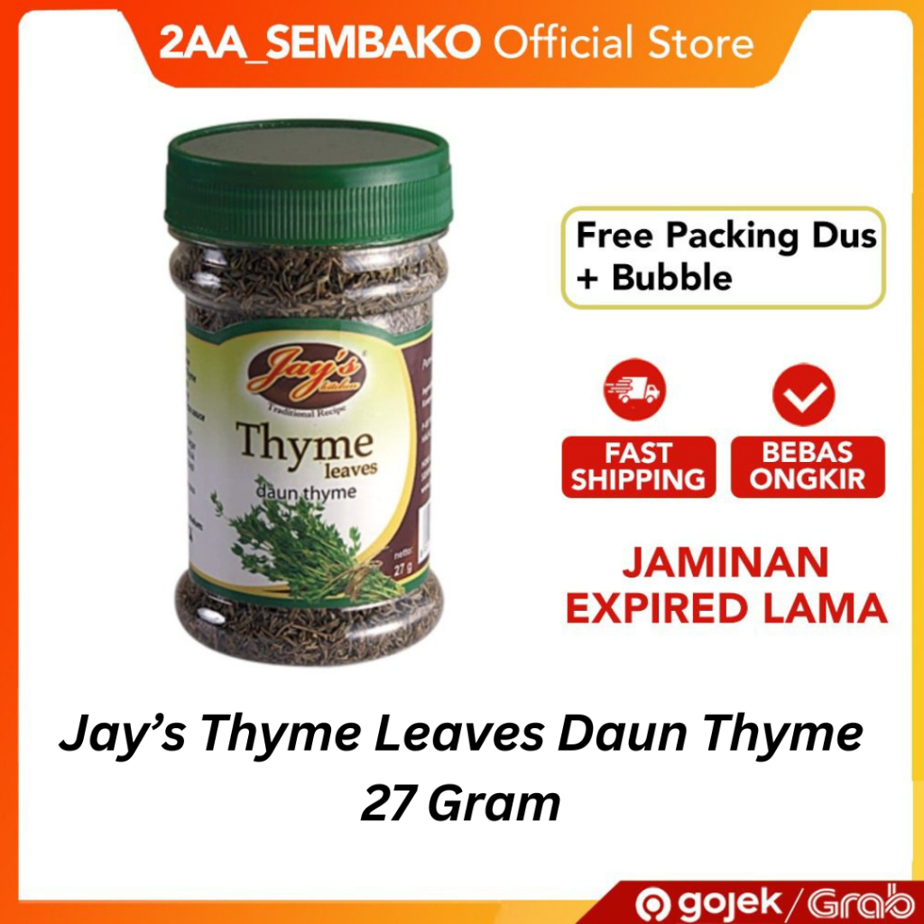 

Jay’s Thyme Leaves Daun Thyme 27 Gram