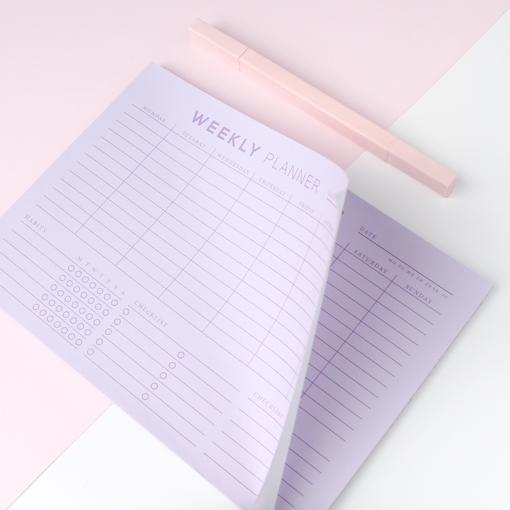 

Bukuqu Notes Board Weekly Planner - Agenda harian - memopad harian - Notepad