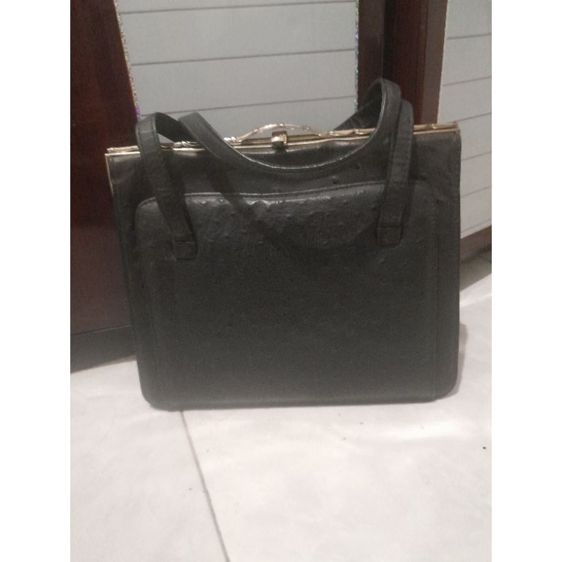 handbag kulit asli kulbur vintage behel preloved pl monza bag second tas