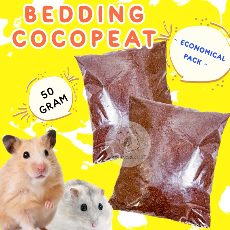 Cocopeat Alas Bedding Hamster Foraging