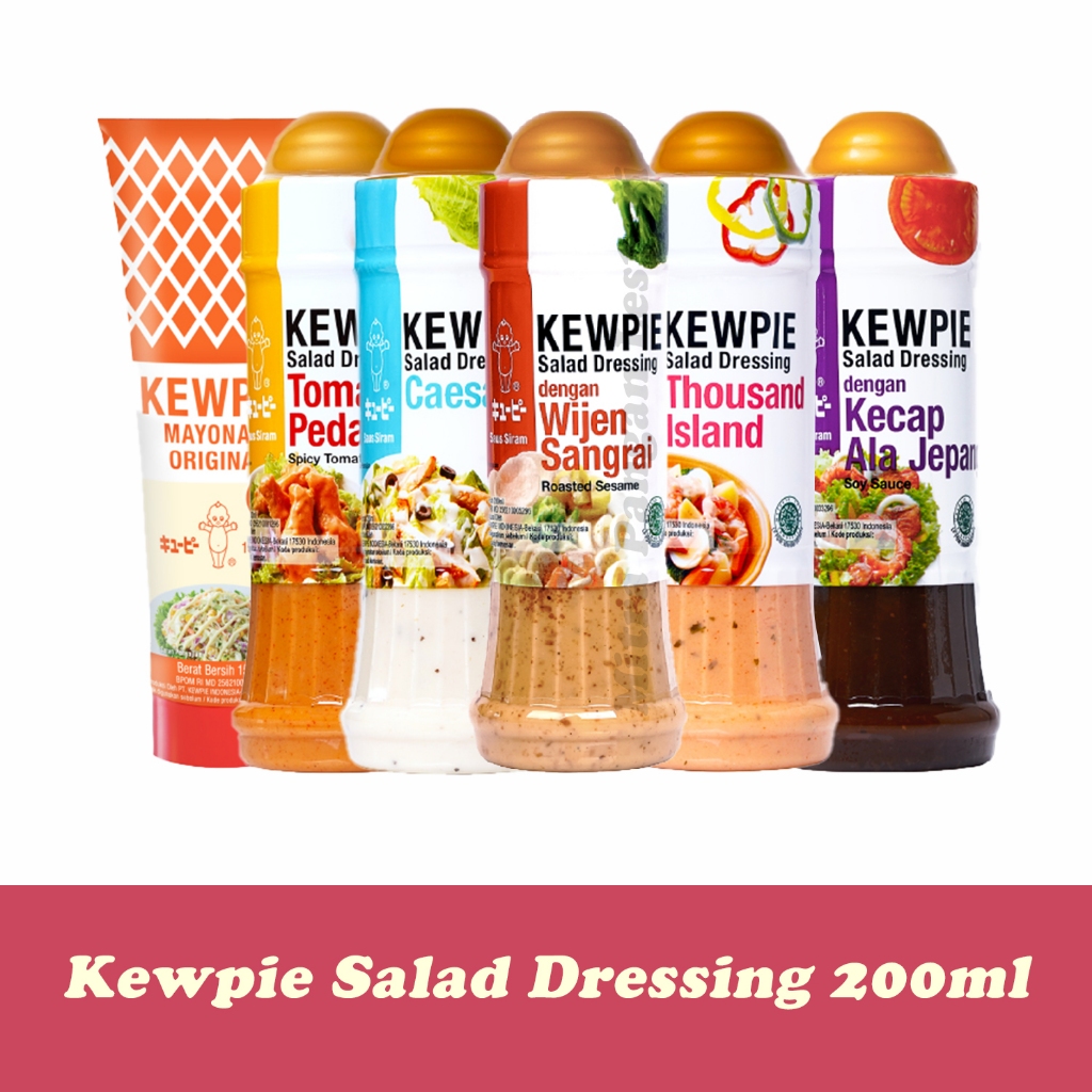 

Kewpie Salad Dressing Roasted Sesame Thousand island Caesar Salad Mayonaise Tomat Pedas Kecap Jepang Saus Cocol Jepang