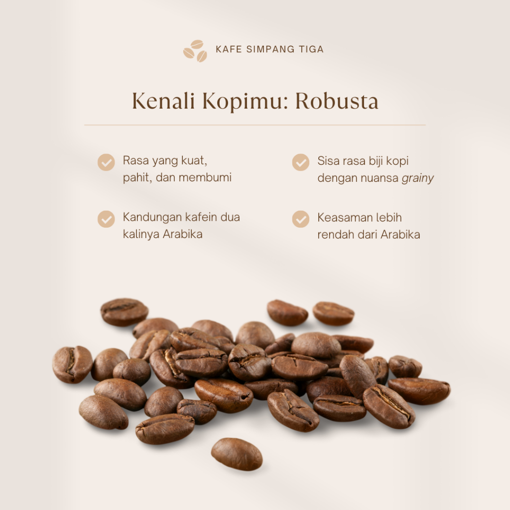 

Biji Kopi Robusta Pilihan Grade 1 500gr