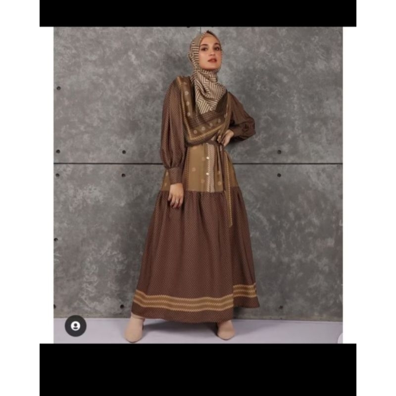 preloved gamis zashi by zaskia dan shiren zungkar kondisi vvgc kolpri ling.dd 104 cm pb 135 cm