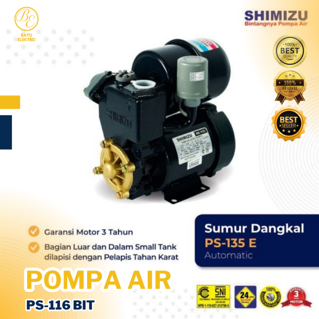 Pompa Air Sanyo Pompa Sumur Dangkal Pompa Otomatis PH130b 130