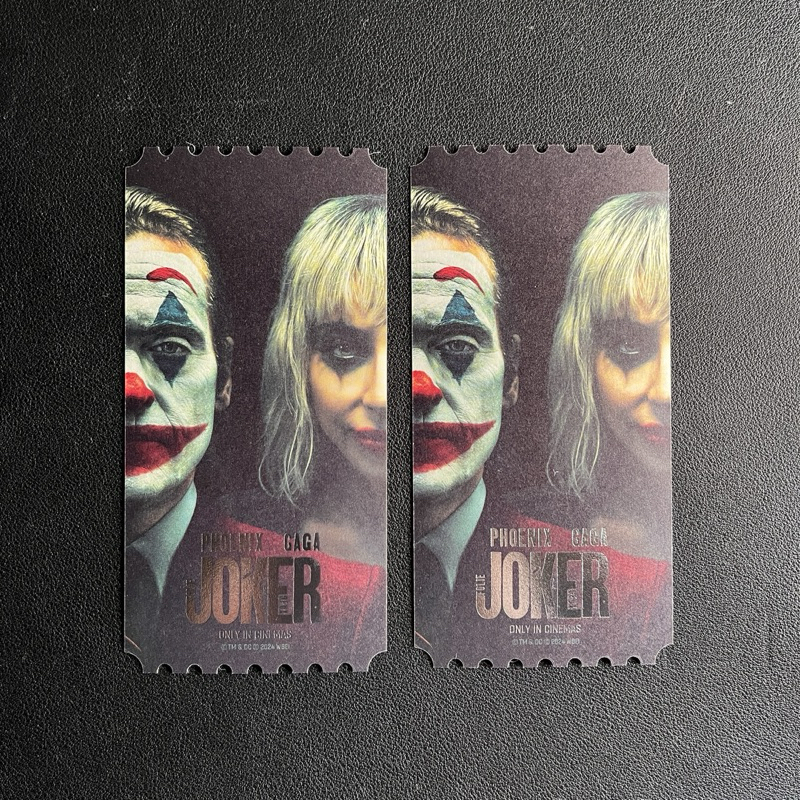 Collectible Ticket Joker 2 Joker Folie a Deux Original Megabox Korea