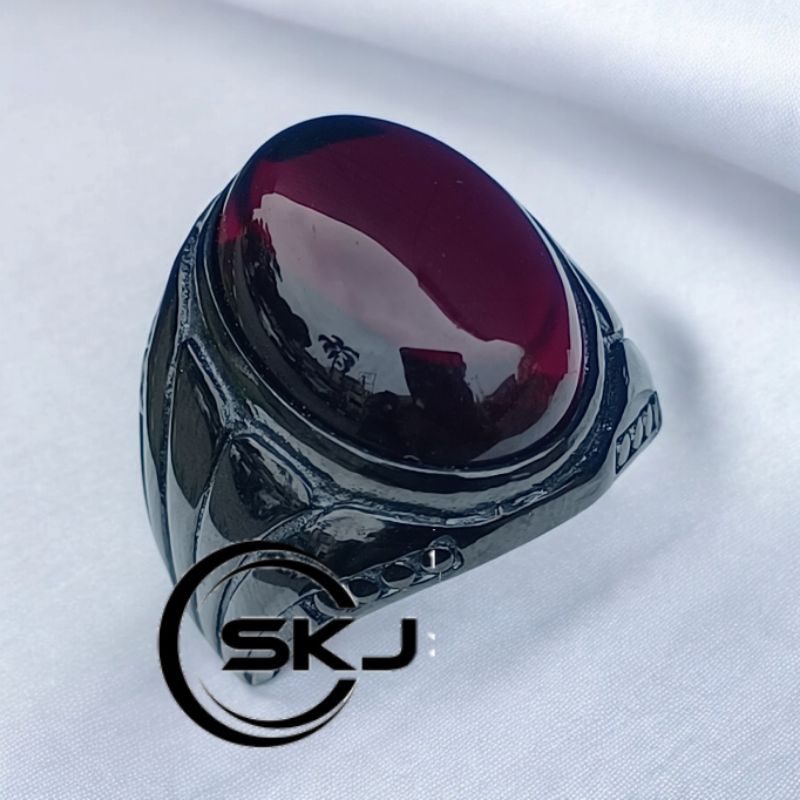 CINCIN BATU KECUBUNG API RING HITAM TITANIUM