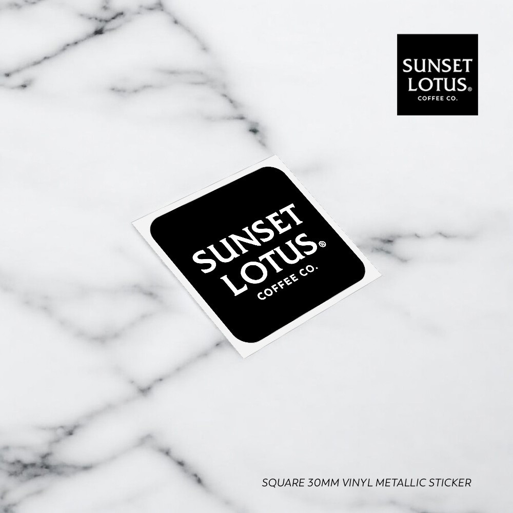 

Sunset Lotus 30mm Vinyl Metallic Sticker