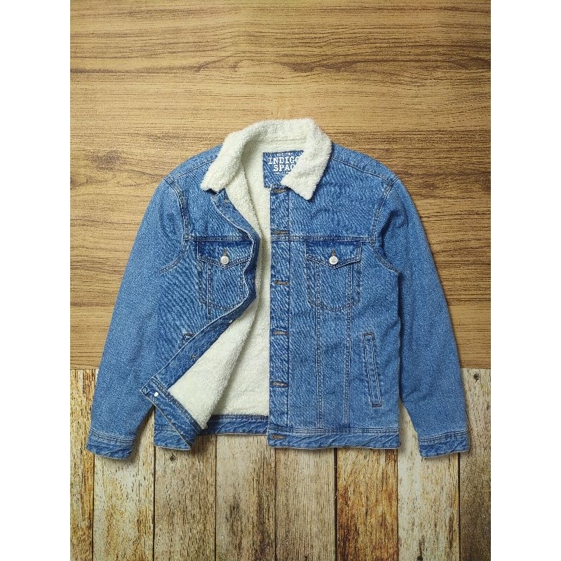 Spao Denim sherpa Trucker Jacket