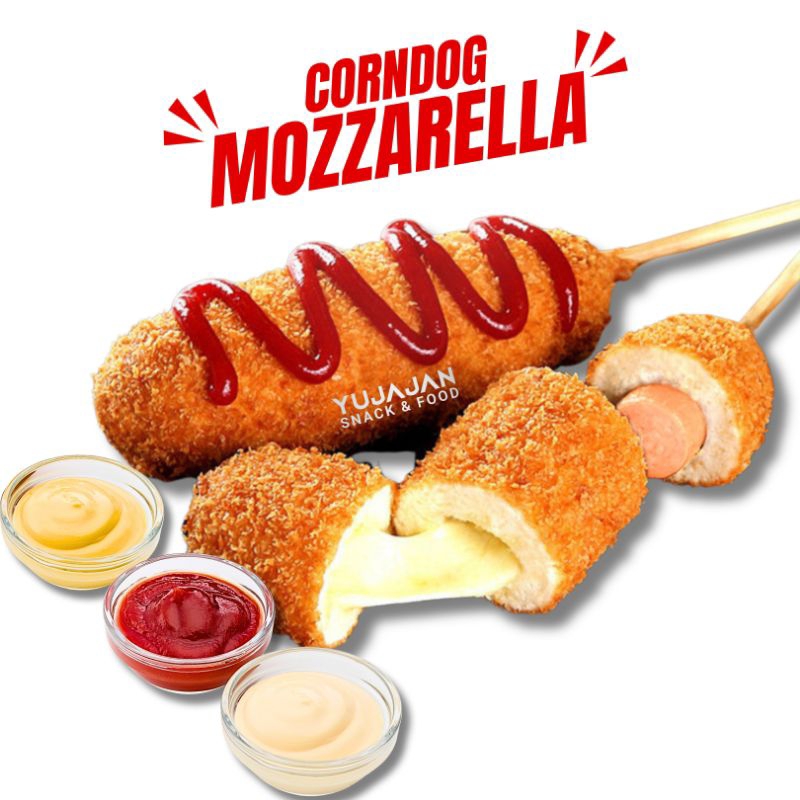 

Corndog Mozarella Frozen, Corndog Sosis Mozarella, Corndog Cokelat Mozzarella Isi 1 PCS Corndog