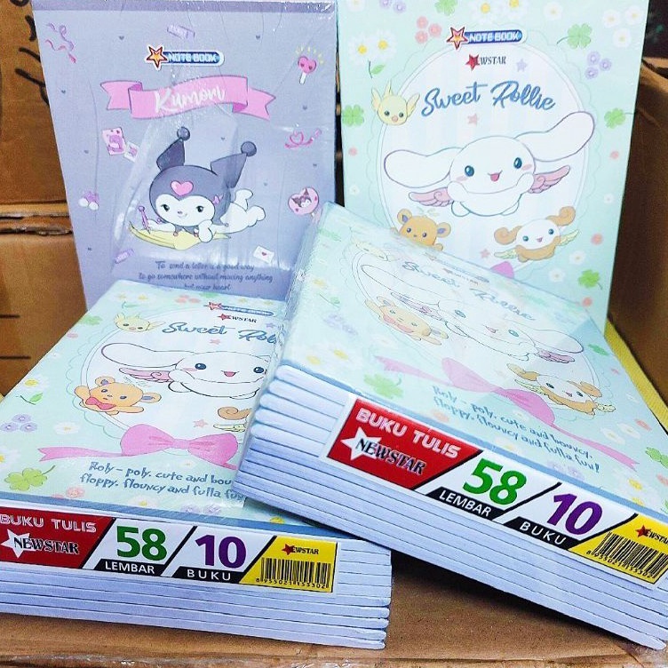 

Hemat Belanja Buku Tulis Karakter Sanrio Kuromi Dan Cinamorol 1 Buku 58 Lembar