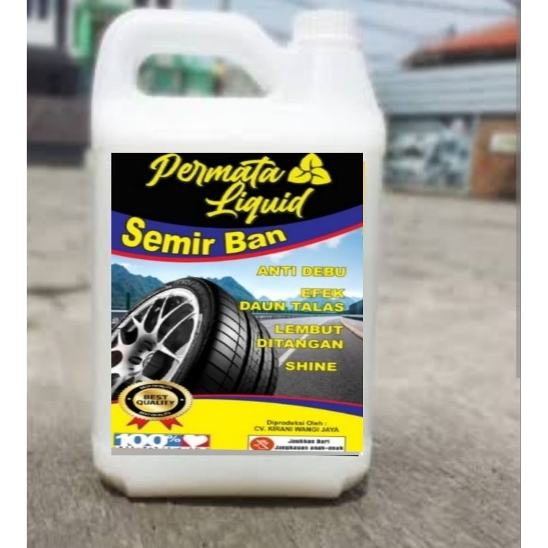 PROMO SEMIR BAN MOTOR DAN MOBIL 5 LITER