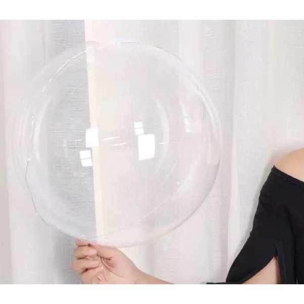 Baru Sampai  PACK 5 PCS Balon PVC  Bobo Transparan 8inch 1inch 16inch 18 inch 2inch 24inch Harga Per