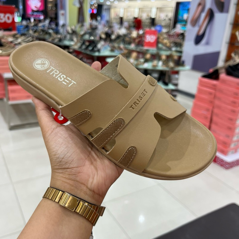 Sepatu Wanita selop merk Triset | Sandal Flat wanita Triset