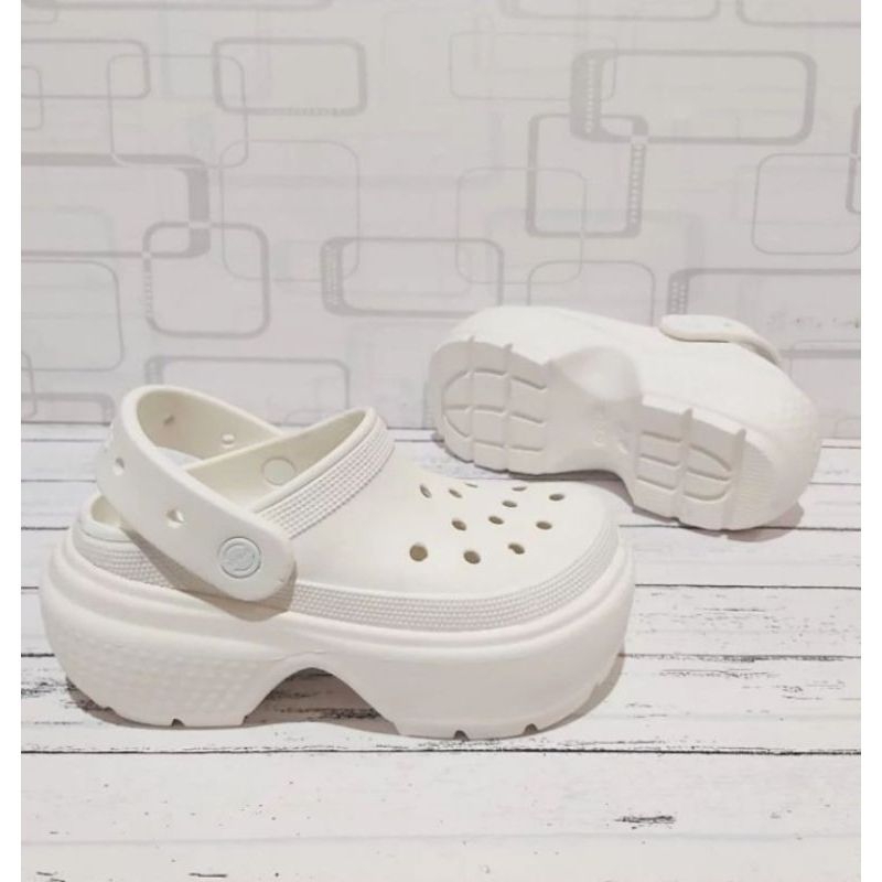 sandal crocs crush stomp clog women /crocs crush stomp wedges / crocs wedges