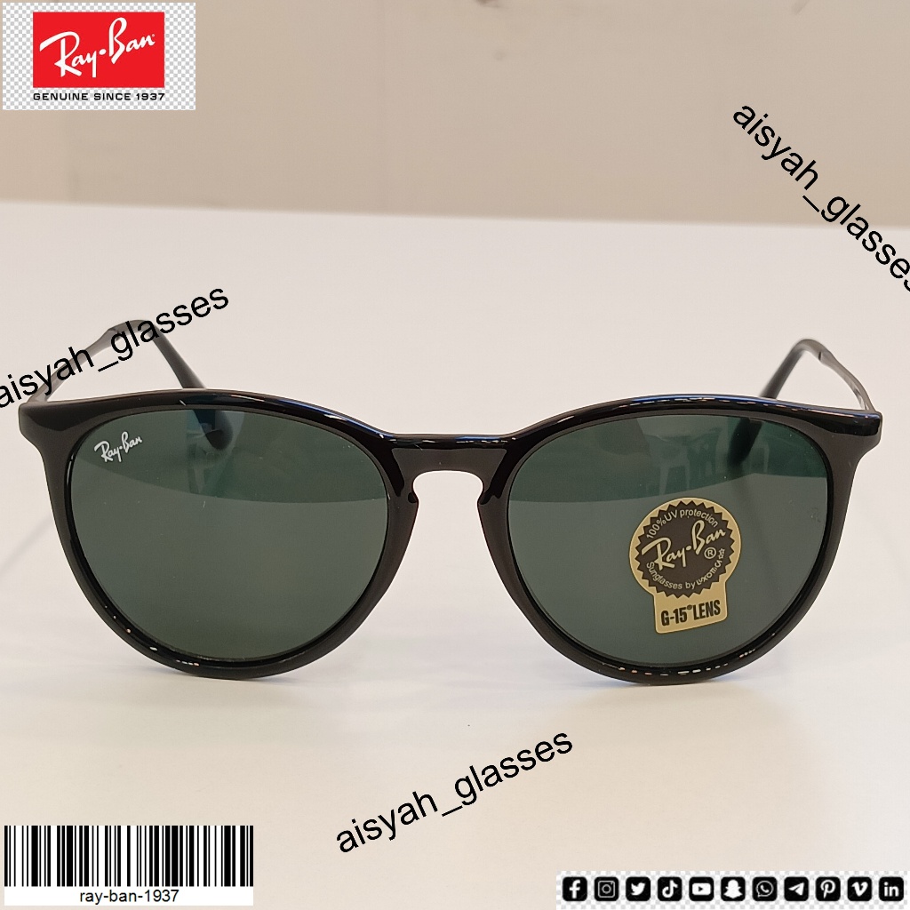 Kacamata Ray-Ban Erika Sunglasses - RB4171 SIZE 54 LENSA KACA