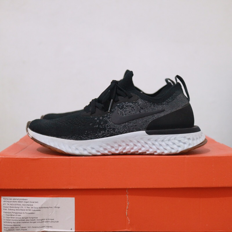 Sepatu Nike Epic React Flyknit running original preloved