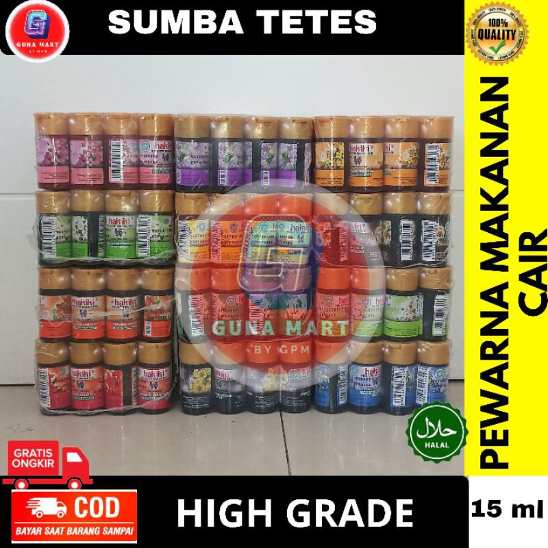 

Pewarna Makanan HAKIKI / Pewarna Cair Food Grade 15ml Sumba Bahan Kue - HIJAU APEL