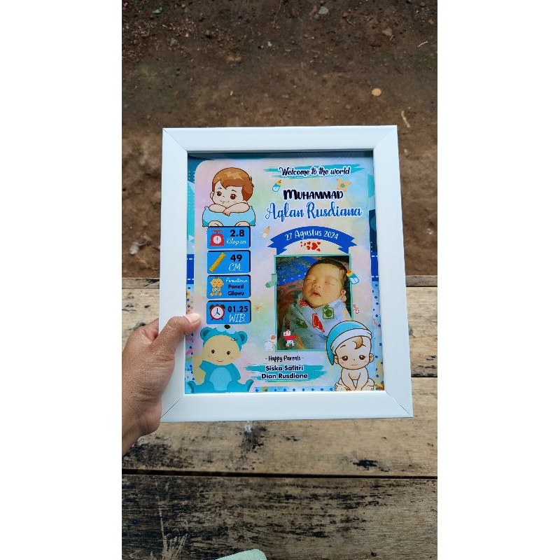 Biodata Bayi 10r + pigura