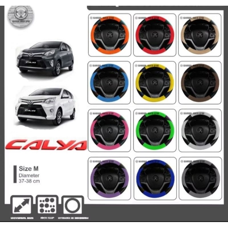 Star Sarung Stir Mobil Honda Calya, Cover Stir Mobil Calya,Sarung Stir Minibus