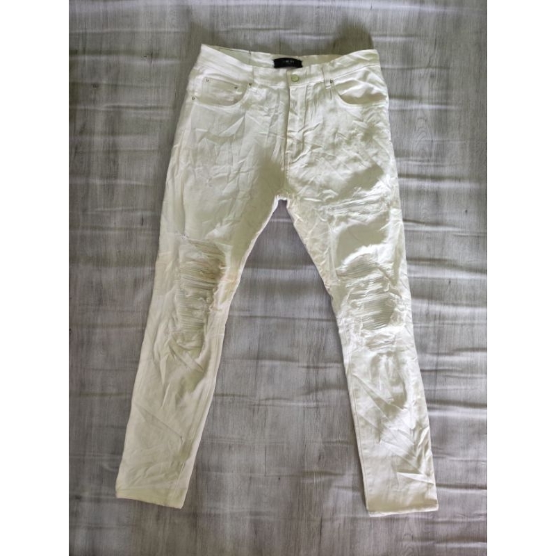 Amir MX1 ripped White jeans