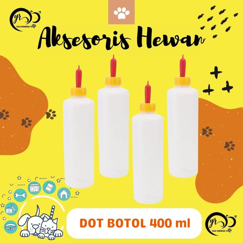 BOTOL DOT 400 ml - Botol Dot Susu Untuk Anak Sapi & Kambing