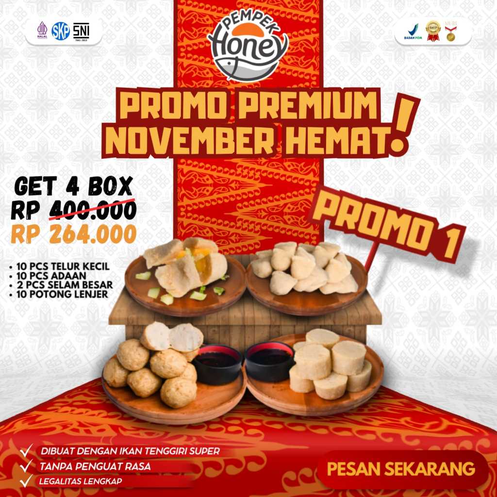 

PEMPEK HONEY PROMO 1 NOVEMBER