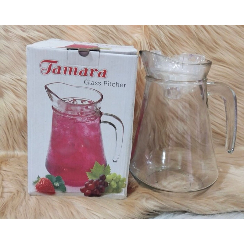 WaterJug / Eskan Kaca/ Tempat Air Minum Jus Kulkas/ Hanpers Pitcher Kaca