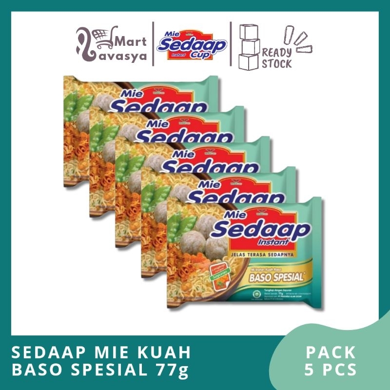 

SEDAAP MIE KUAH BASO SPESIAL 77g - 1 PACK (5PCS) - KOTA BANDUNG - LAVASYA MART