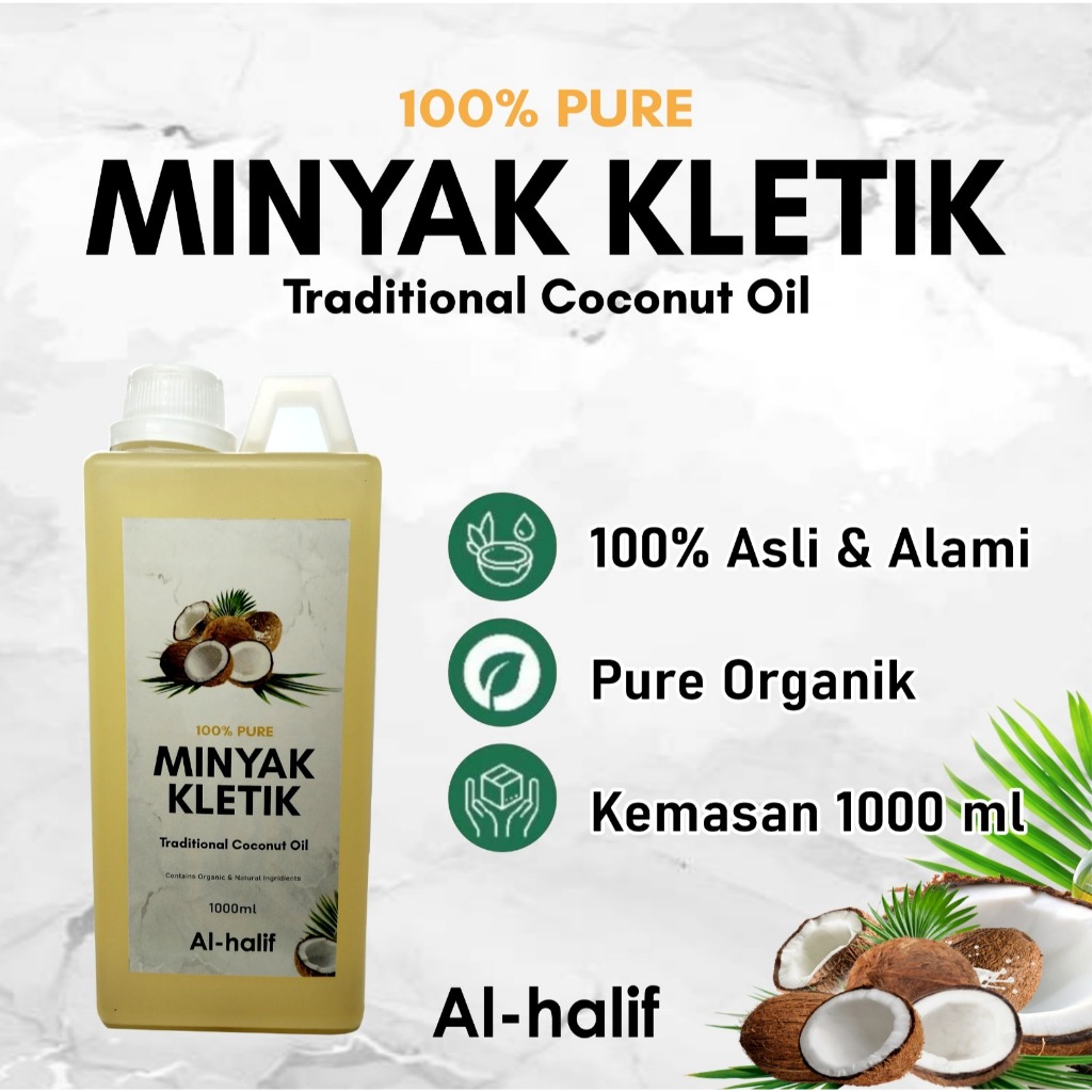 

minyak kletik kelapa asli 100%/minyak kletik 1000m