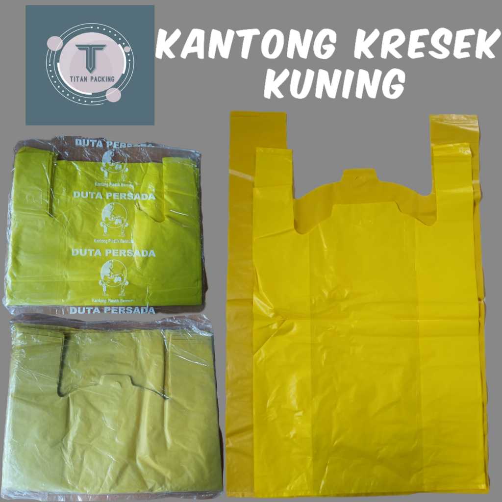 KANTONG KRESEK KUNING UK 35, 40 / PLASTIK KRESEK KUNING