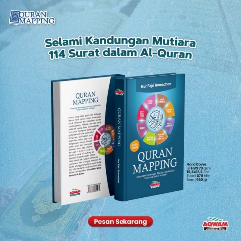 PRe Order Qur'an Mapping. AQW