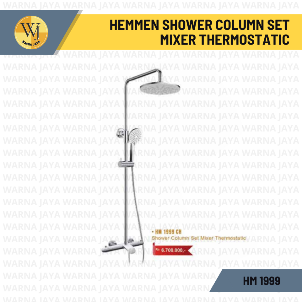 Rain Shower Hemmen / HM 1999 CH HEMMEN SHOWER COLUMN SET MIXER THERMOSTATIC