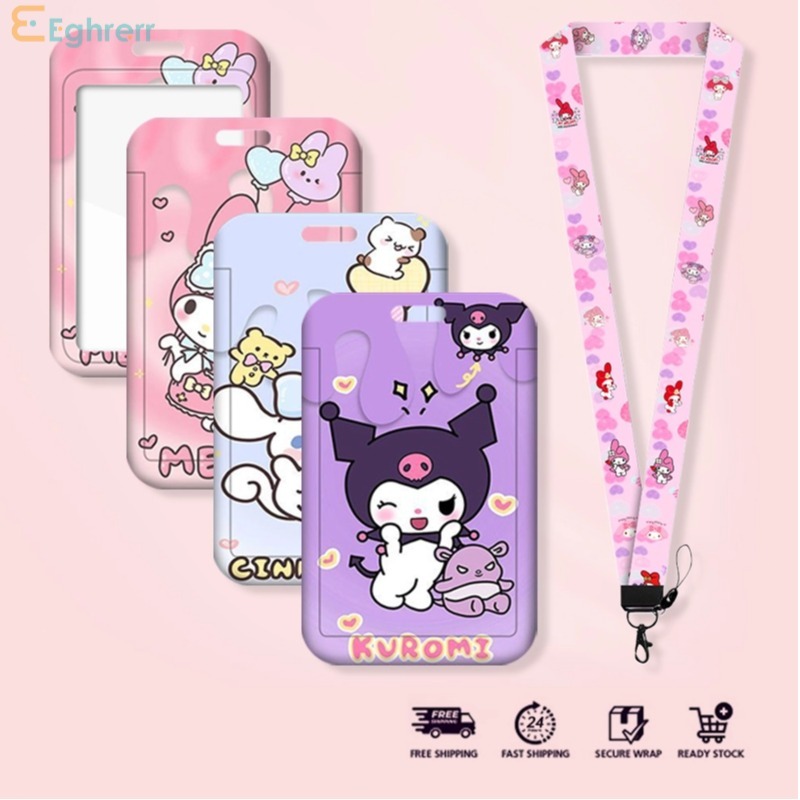 

Eeghrerr ID CARD HOLDER Motif Sanrio Kartun Kantor lucu Sanrio Pelindung Kartu