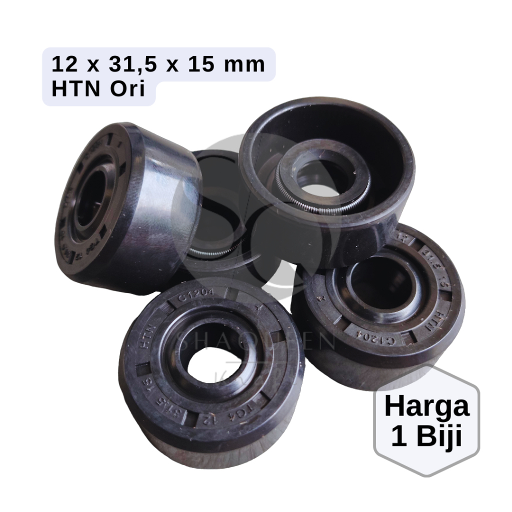 Oil Seal Shock Belakang HTN Ori Tabung Variasi Universal Bebek Matik YSS 12 31,5 15 mm (Sil Oli Shoc