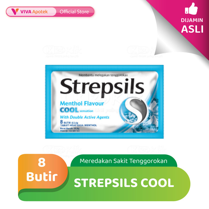 

Strepsils Cool untuk Meredakan Sakit Tenggorokan (Sachet 8 Butir)