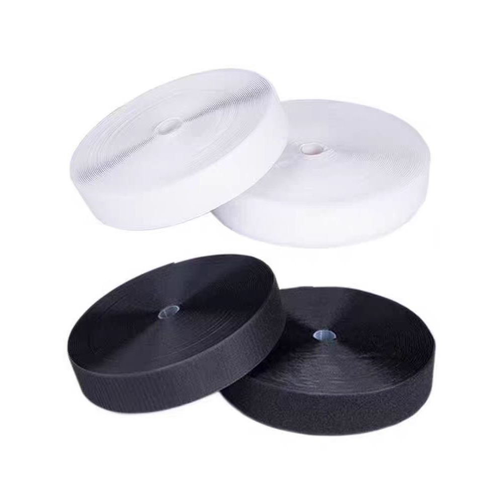 （COD) VELCRO 2.5 5 10 CM MAGIC TAPE KASAR HALUS 18 METER /20 YARD HOOK AND LOOK 1SET 2ROL