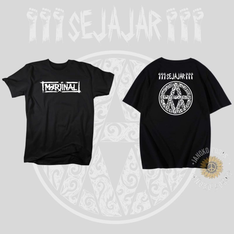 KAOS BAJU TSHIRT CASUAL BAND PUNK MARJINAL