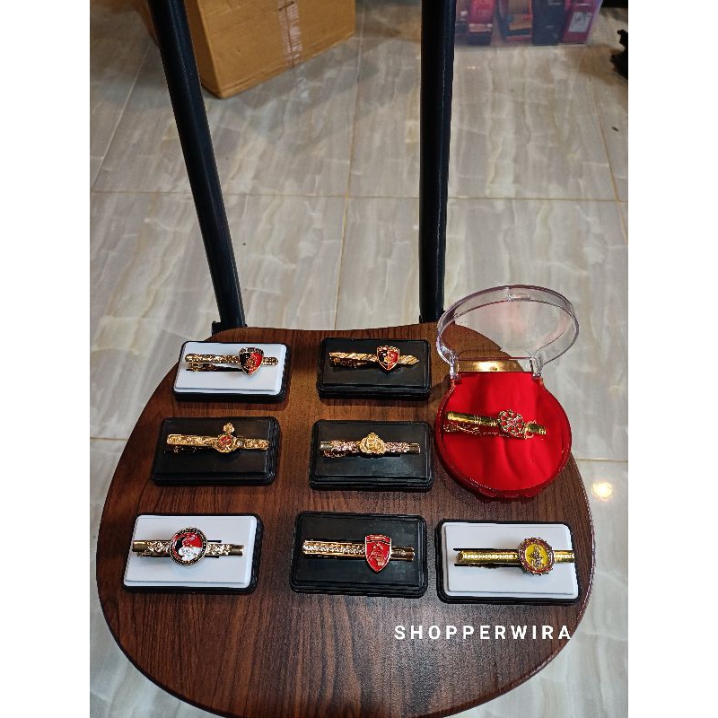 penjepit dasi premium logo paminal, reserse, bareskrim, satres koba, intel kresna, tribrata, sidik s