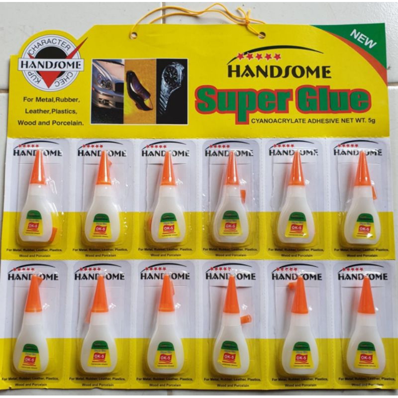 

Lem Handsome Botol Lembayaran (12pcs) / Lem kuat / Lem cepat kering / Lem cepat perekat / Lem serba guna