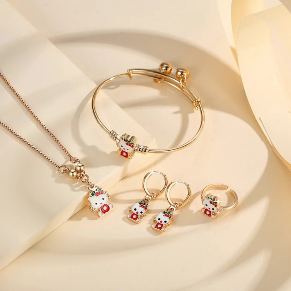 Satu Set Perhiasan Anak Emas Murni