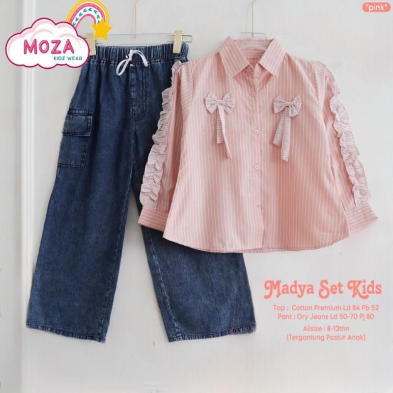 (COD) Madya set kids ORI Moza// citra set/ setelan anak perempuan 8-12tahun/ kara set kids/Cicilia s